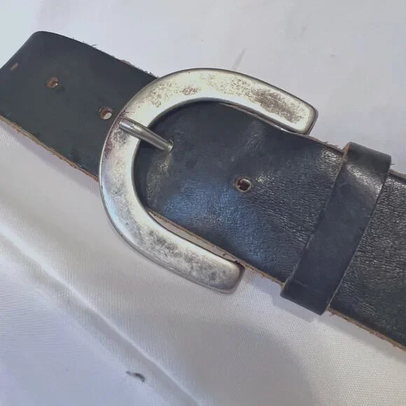 Fabio Corti-Women's Small Distressed Green Genuine Leather Made in Italy Belt - Picture 8 of 16